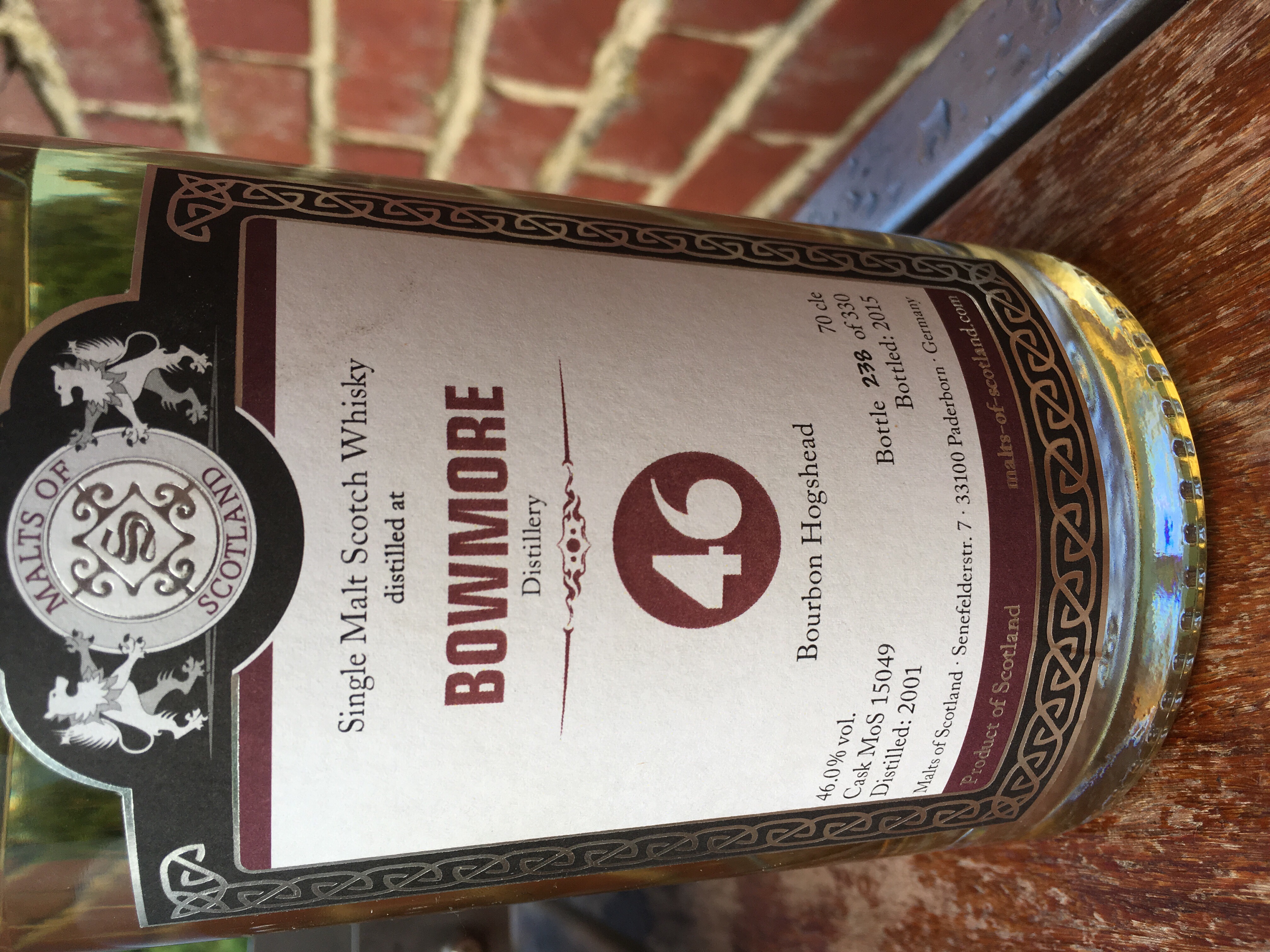 Bowmore 2001 Range 46 (Malts of Scotland)