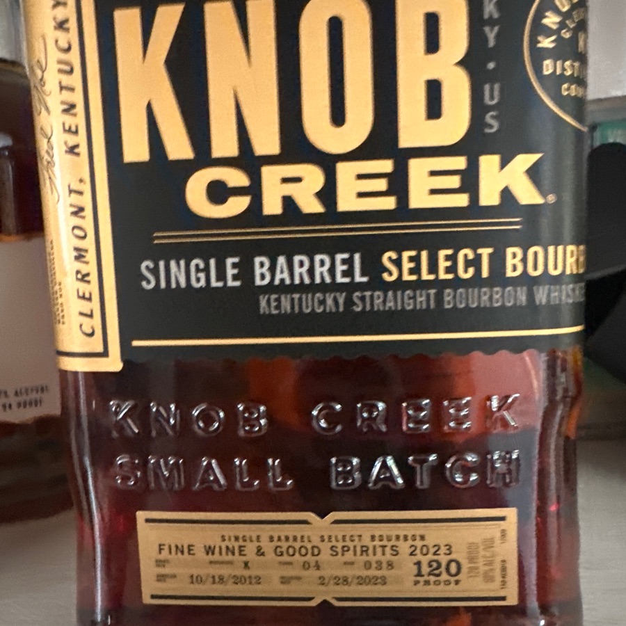 Knob Creek Single Barrel Select- Fine Wine & Good Spirits 2023