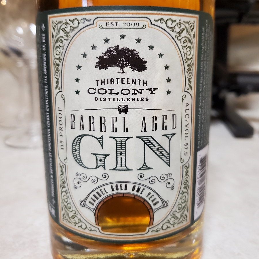 13th Colony Barrel-Aged Gin