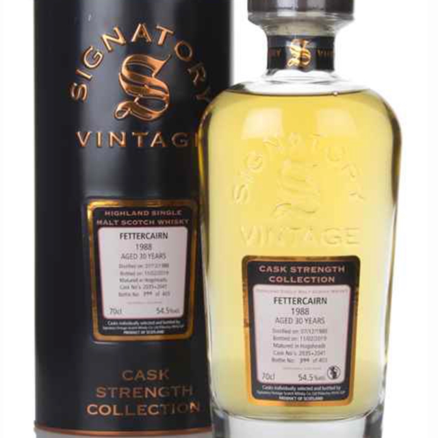 Fettercairn 30 Year Old 1988 (casks 2035 & 2041) Cask Strength Collection (Signatory)