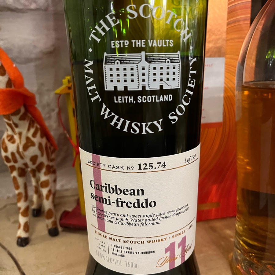 SMWS 125.74 "Caribbean semi-freddo" (Glenmorangie)