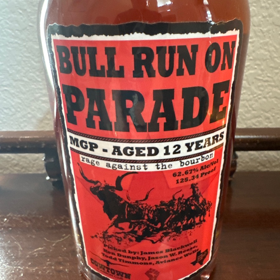 all run American whiskey batch SBA1 - bottle 36