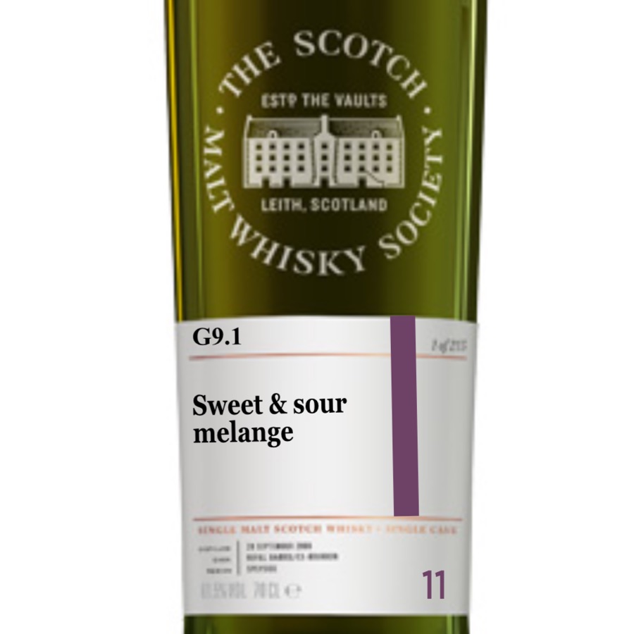 SMWS G9.1 "Sweet and sour mélange" (Loch Lomond Grain)
