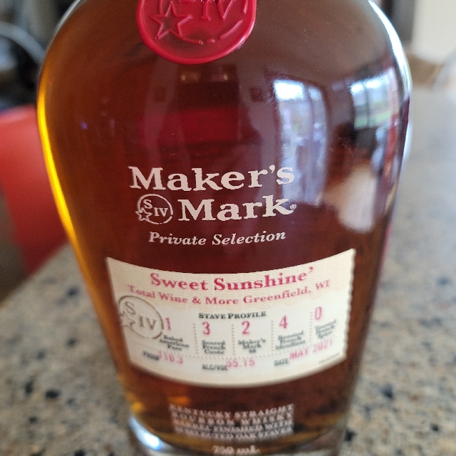 Maker's Mark Private Selection Sweet Sunshine