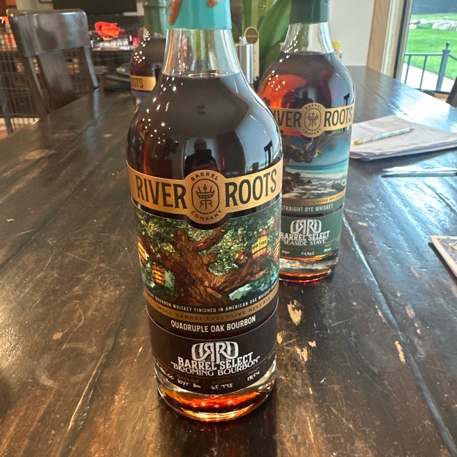 River Roots Quadruple Oak Bourbon Barrel Select "Blooming Bourbon"