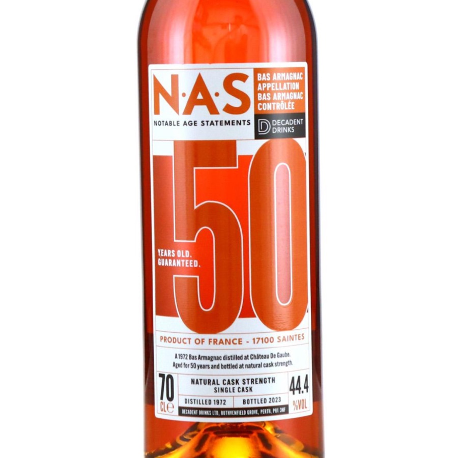 Notable Age Statements 50 Years 1972 Armagnac (Decadent Drinks)