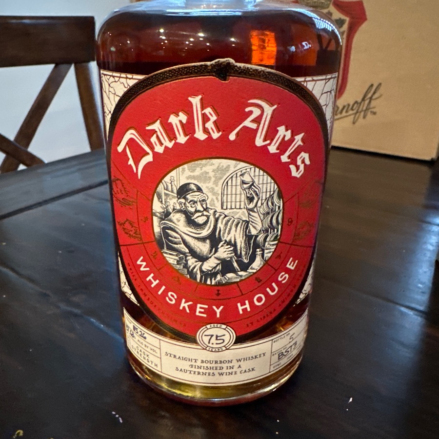 Dark Arts Whiskey House Straight Bourbon Whiskey finished in a Sauterns Wine Cask