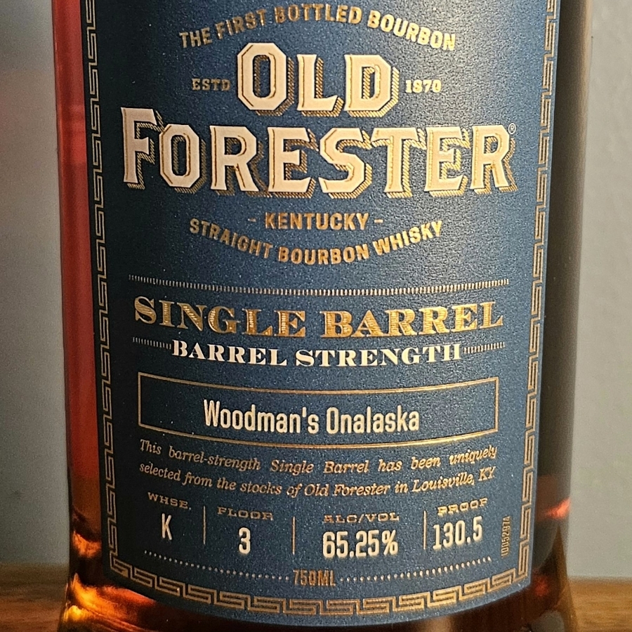 Old Forester Single Barrel - Barrel Strength WK FL3