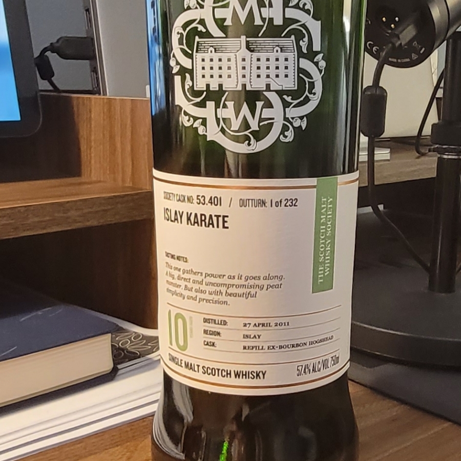 SMWS cask 53.401 Islay Karate
