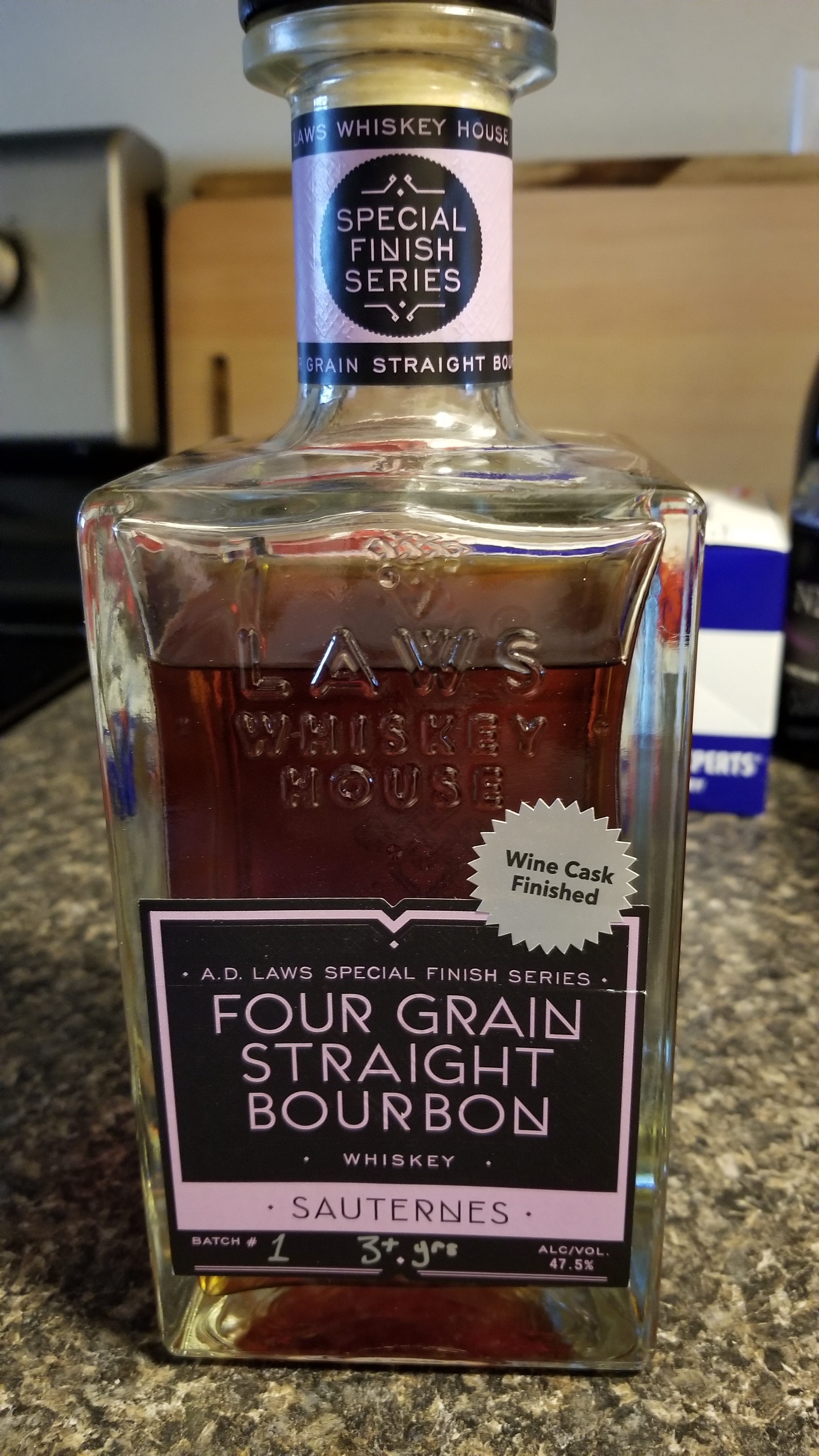 Laws Four Grain Straight Bourbon Finished in Sauternes (Special Finish Series)