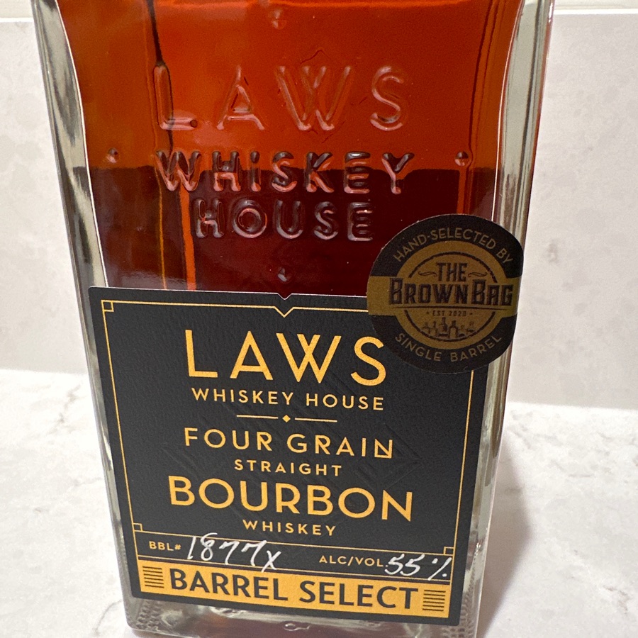 Laws Four Grain Straight Bourbon Barrel Select (The Brown Bag)