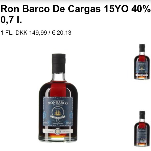 Ron Barca de cargas 15 yo