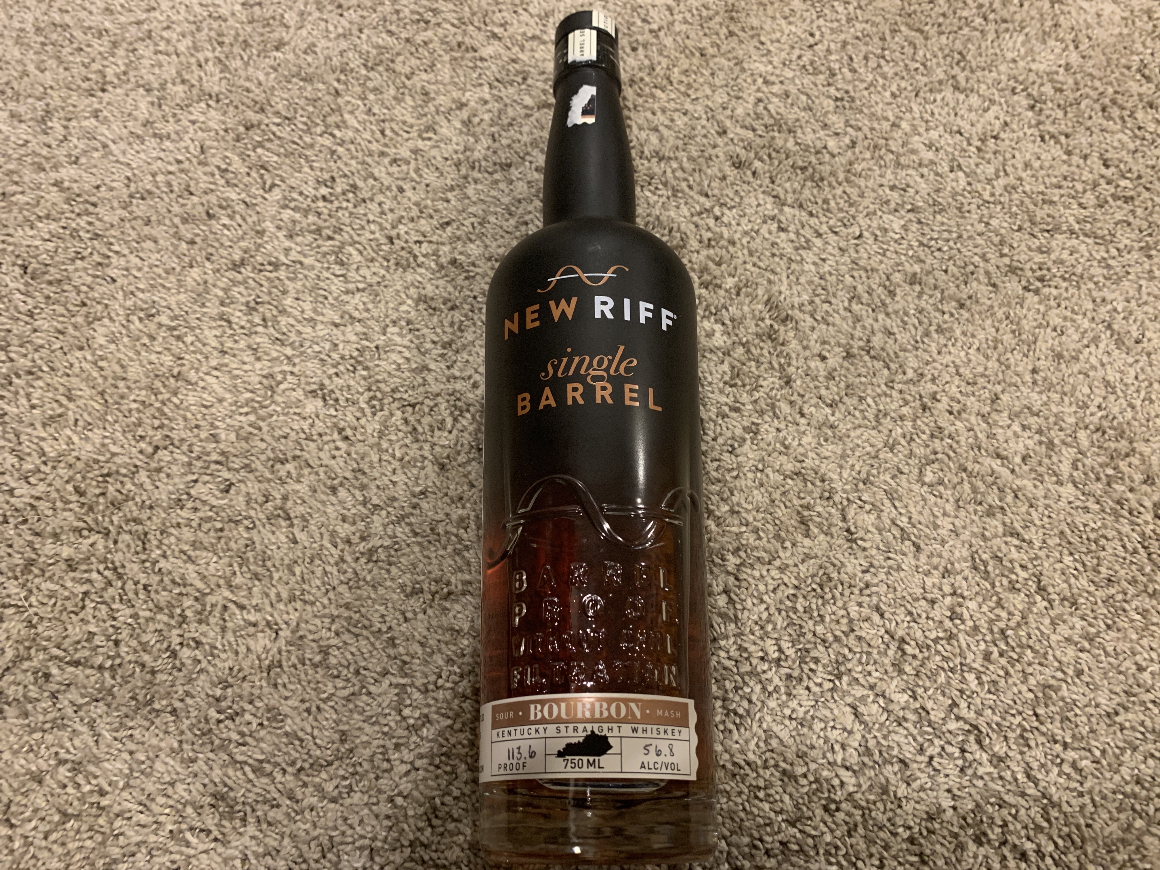 New Riff Single Barrel Barrel Proof Store Pick Binny's BN# 15-3643
