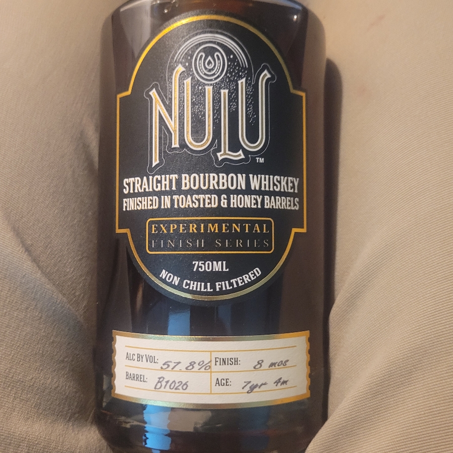 Nulu Straight Bourbon Experimental Series finished in Toasted and Honey Barrels