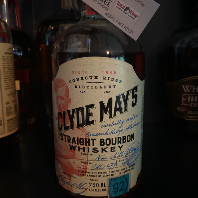 Clyde May's Single Barrel Straight Bourbon (Total Wine)