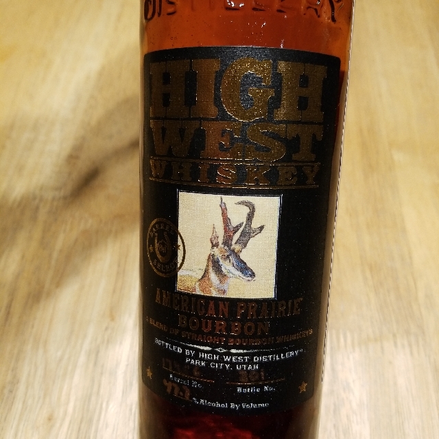 HIGH WEST AMERICAN PRAIRIE BOURBON BARREL SELECT MOSCATEL FINISH