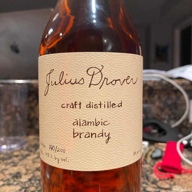 Julius Drover Alambic Brandy