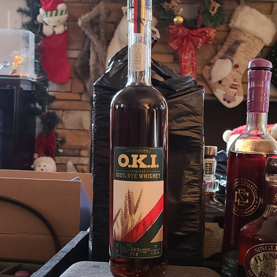O.K.I. Single Barrel Straight Rye Whiskey