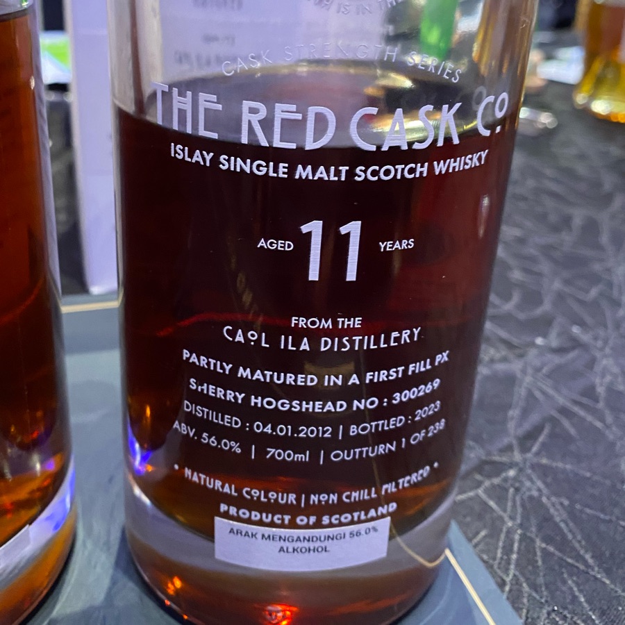 The Red Cask Co Caol Ila 11y Cask Strength Cask No.300269