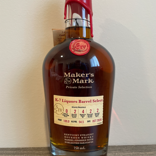 Maker's Mark - Private Selection (K-7 Liquors Barrel Select; Oct 2020)