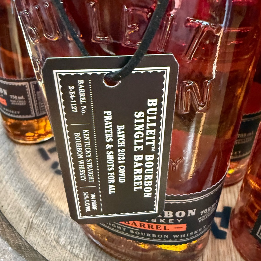Bulleit Bourbon Single Barrel Batch 2021 Covid Prayers & Shots For All (Barrel No. 2-E4-1127)