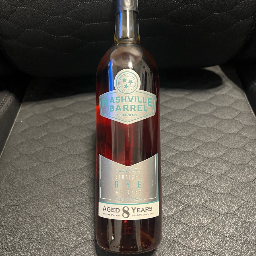 Nashville Barrel Company Small Batch Cask Strength Straight Rye Whiskey