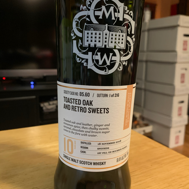Toasted Oak and Retro Sweets 85.60 (SMWS)