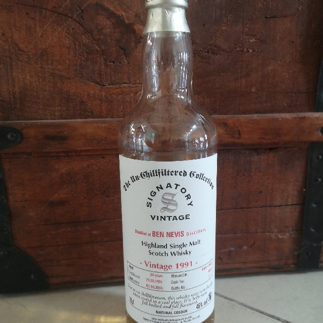Ben Nevis 1991 24 Year Un-Chillfiltered Collection (Signatory)