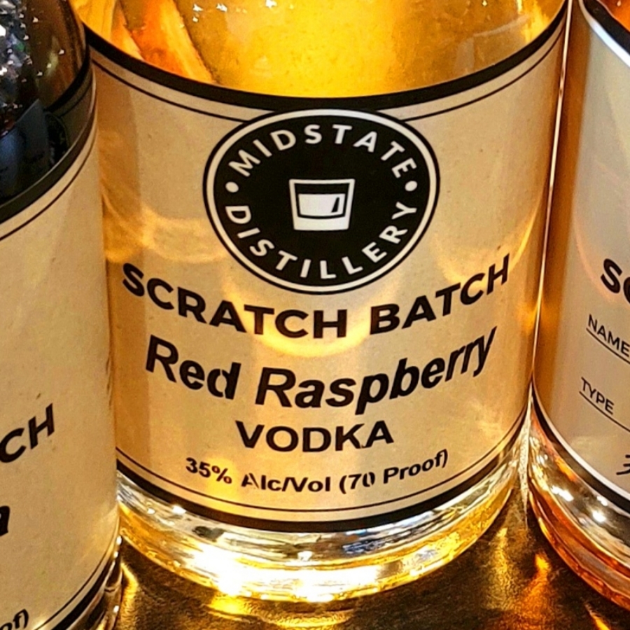 Midstate Distillery Scratch Batch Red Raspberry Vodka
