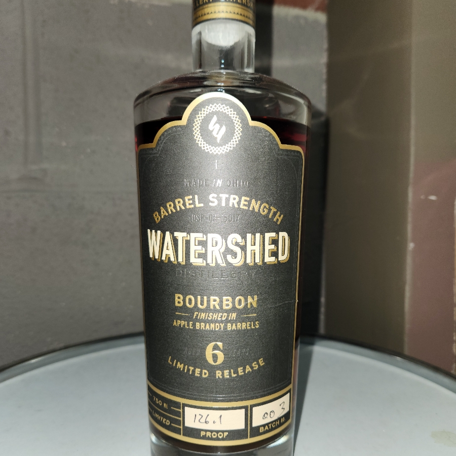 Watershed Barrel Strength Bourb9n finished in apple brandy barrels (batch 003)