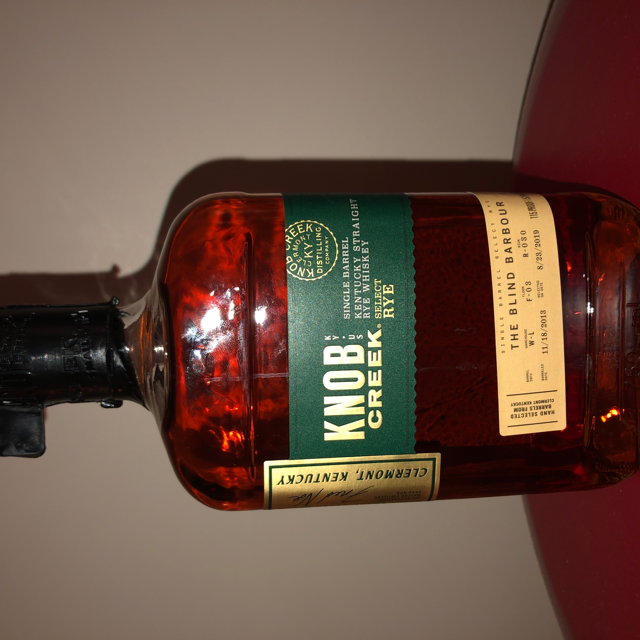 Knob Creek Select Rye - The Blind Barbour