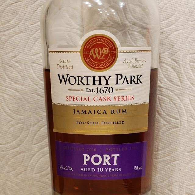 Worthy Park Special Cask Series Port 2010