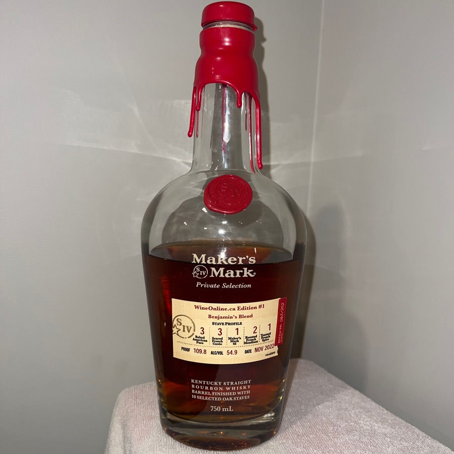 Maker's Mark Private Selection wineonline.ca edition #1 Benjamin's Blend