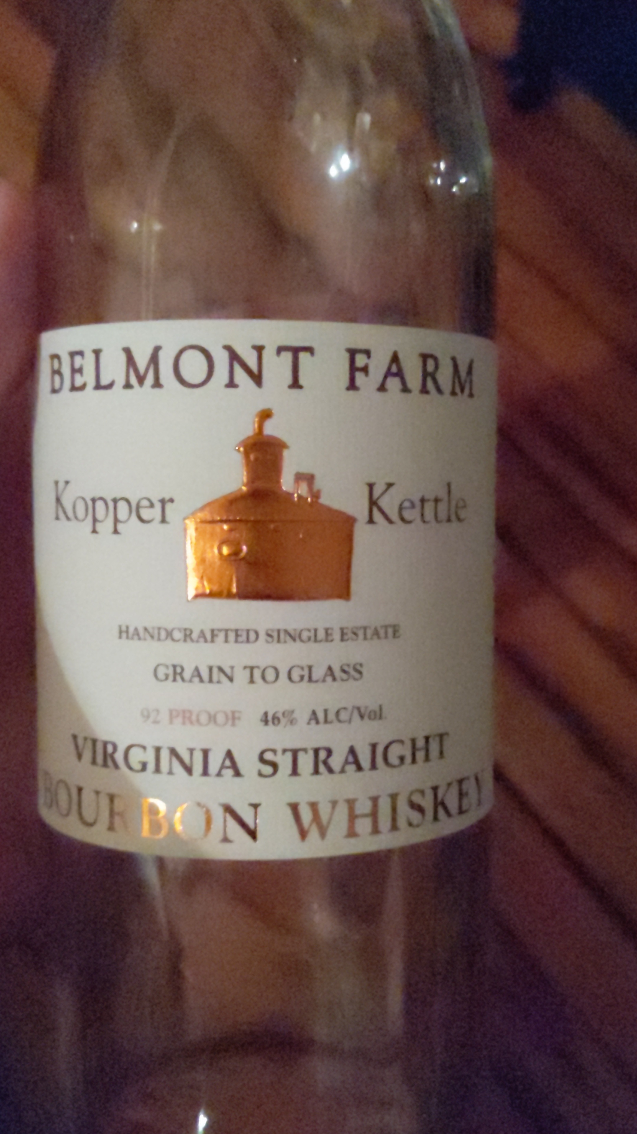 Belmont Farm Kopper Kettle Virginia Straight Bourbon
