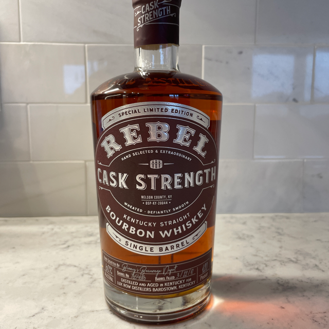 Rebel Single Barrel Cask Strength Bourbon (Binny's Beverage Depot)