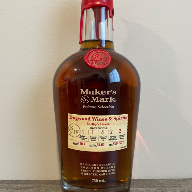 Maker's Mark - Private Selection (Dogwood Wines & Spirits, Shelby's Cuvée, Feb 2021)