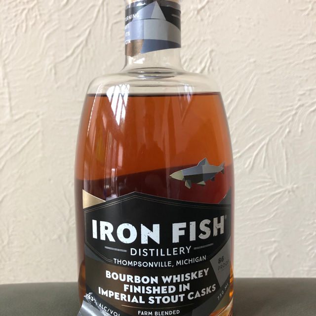 Iron Fish Bourbon Whiskey Finished in Imperial Stout Casks