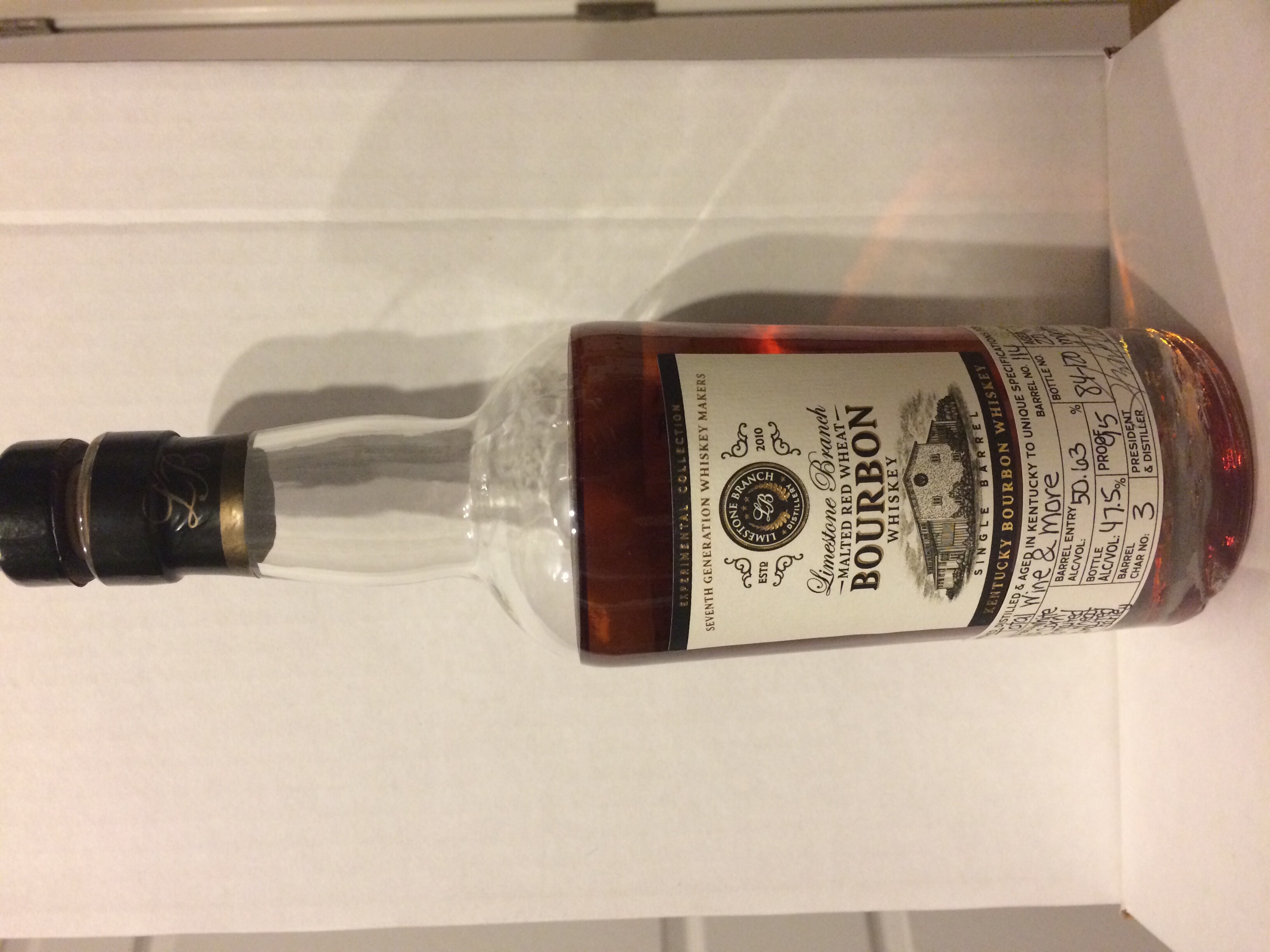 Limestone Branch Experimental Collection Malted Red Wheat Bourbon Single Barrel