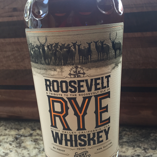 Denny Bar Co. Roosevelt Rye Whiskey