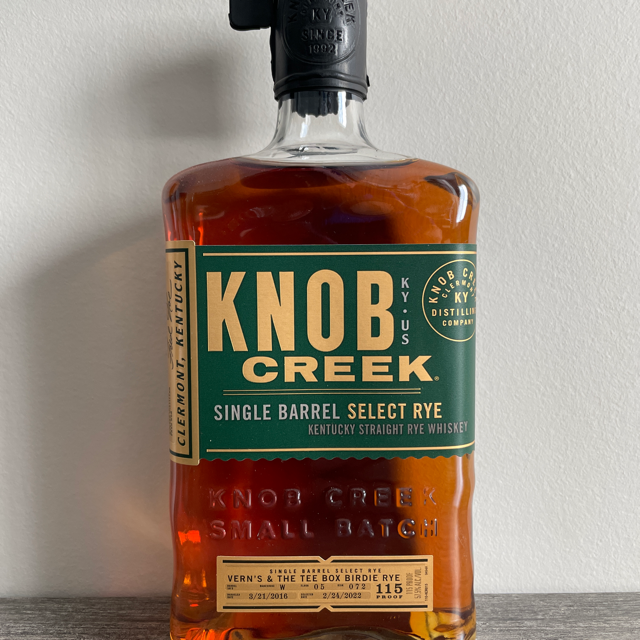 Knob Creek Single Barrel Select Rye (Vern's & The Tee Box Birdie Rye)