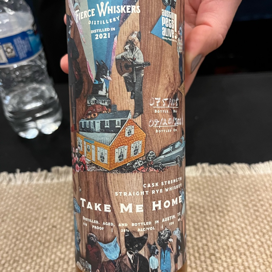 Fierce Whiskers Take Me Home Cask Strength Straight Rye