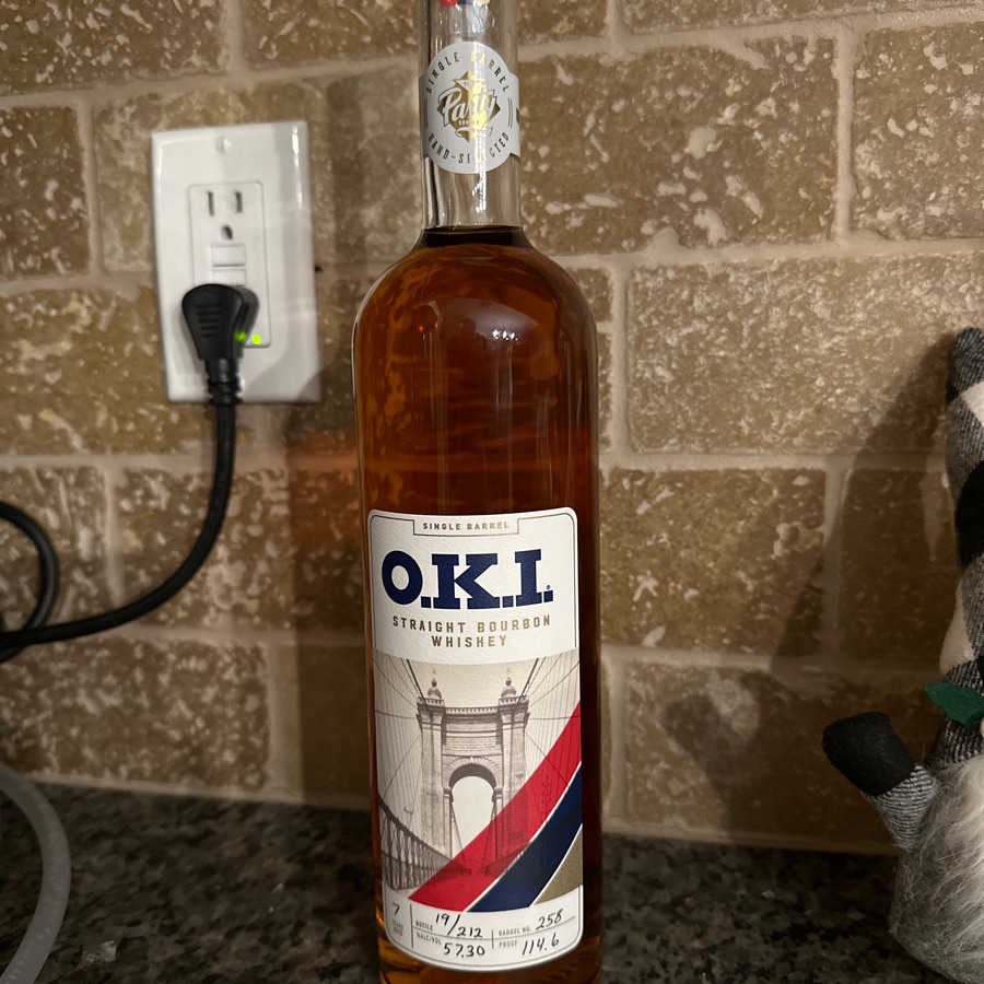 O.K.I. Straight Bourbon Whiskey - The Party Source Single Barrel
