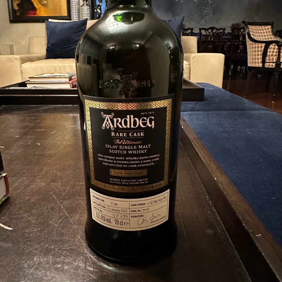 Ardbeg Rare Cask 15 Year 1st Fill Black Sherry Butt 9099