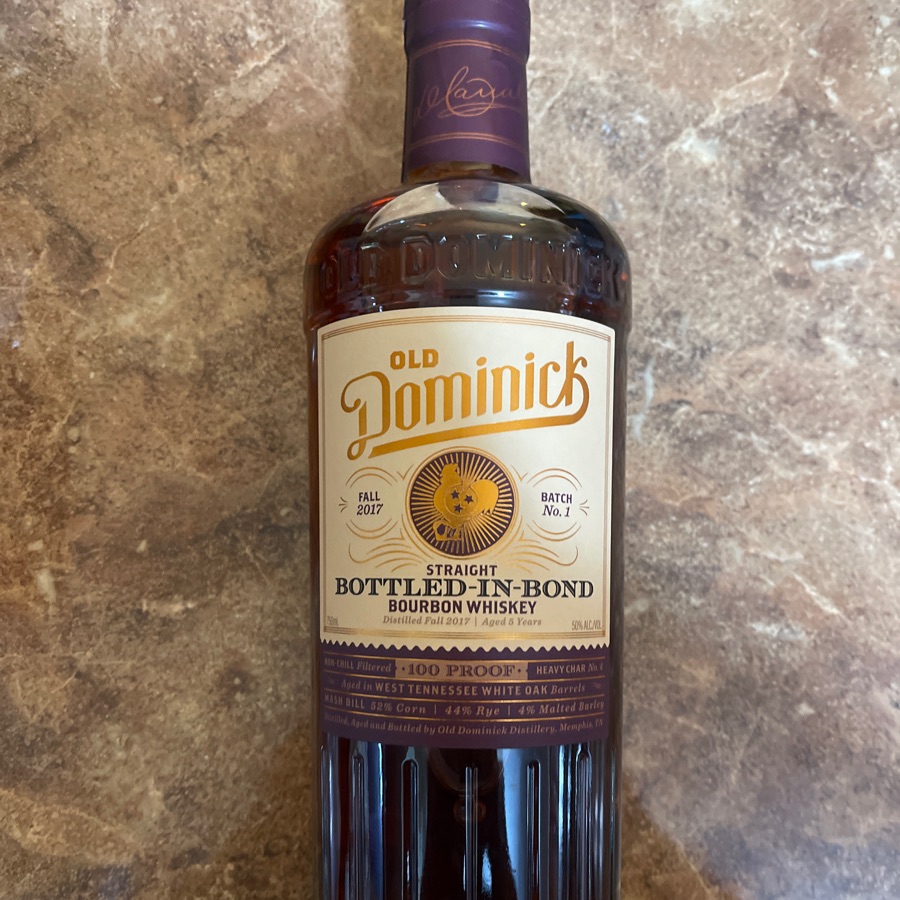 Old Dominick Straight Bottled-In-Bond Bourbon Whiskey