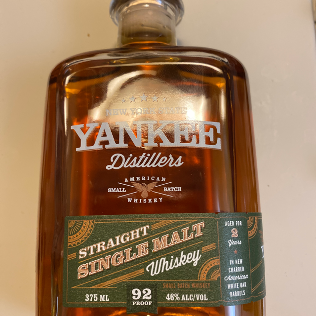 Yankee Distillers Straight Single Malt Whiskey