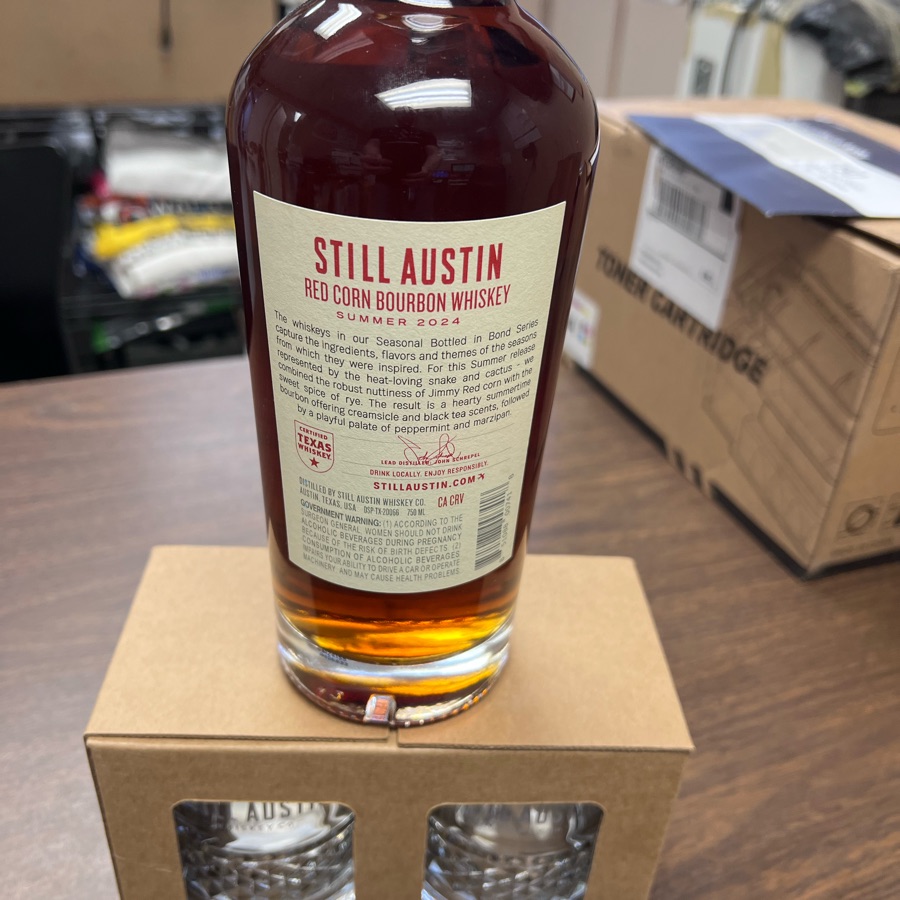 Still Austin Bottled in Bond Red Corn Bourbon Whiskey (Summer 2024)
