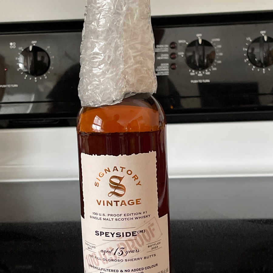 Signatory Vintage Speyside (M) 100 U.S. Proof Edition #1
