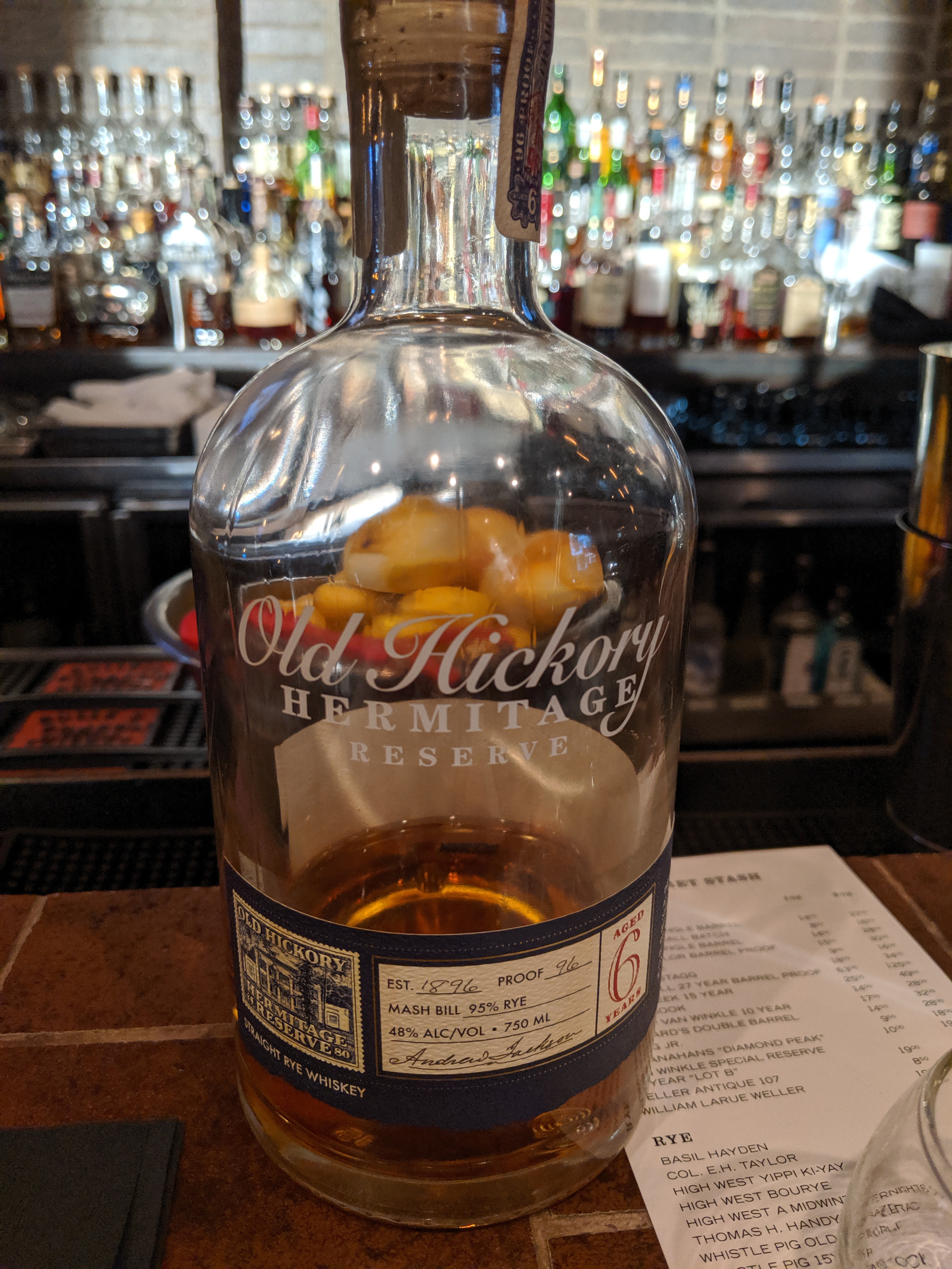 Old Hickory Hermitage Reserve Rye