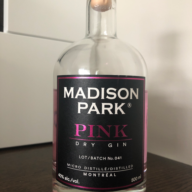 Madison Park pink dry gin
