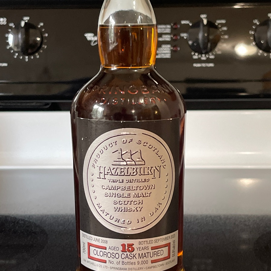 Hazelburn 15 Years Triple Distilled Oloroso Cask Matured
